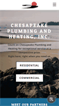 Mobile Screenshot of chesapeakeplumbingandheating.com